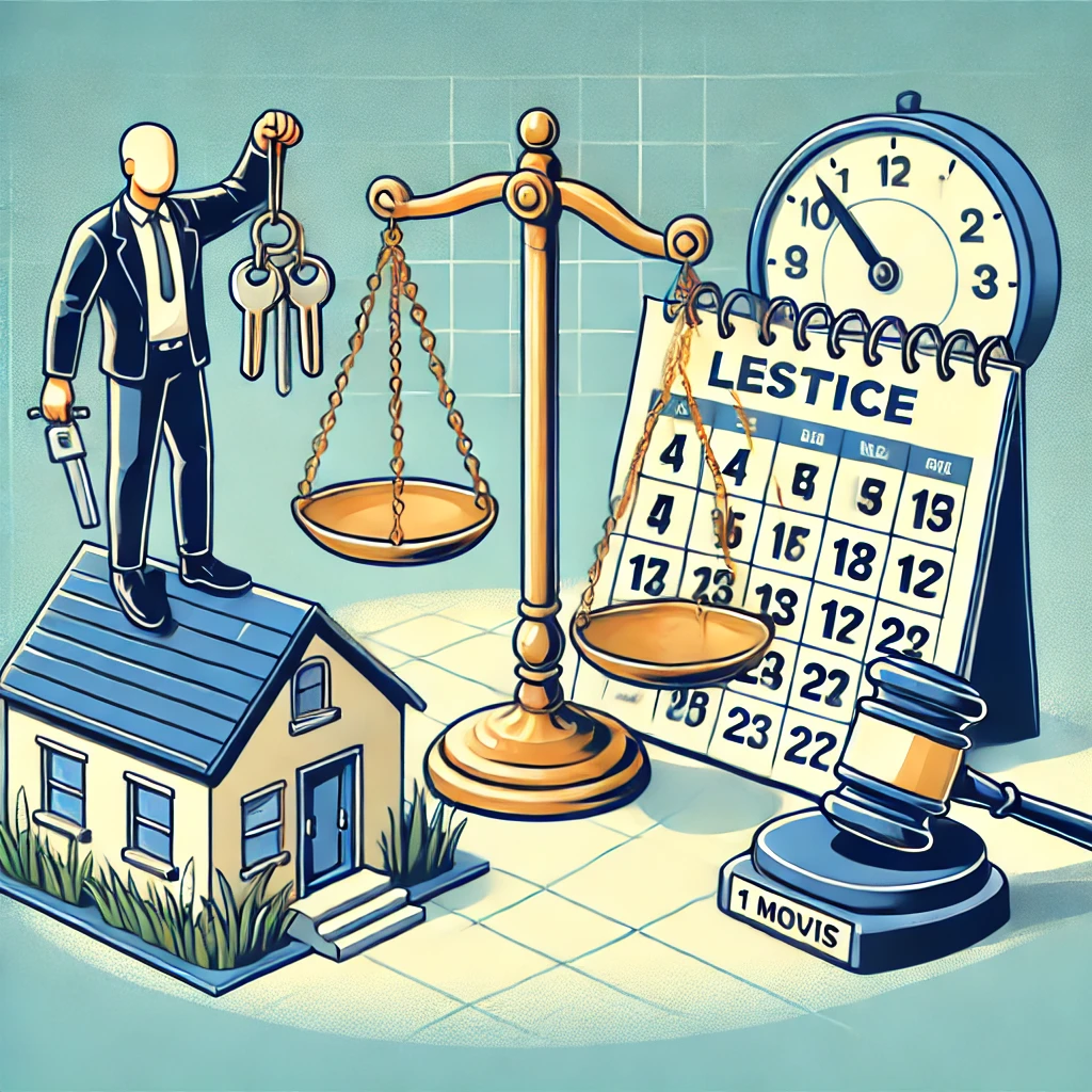 un huissier qui fait respecter la loi dans le care d'une expulsion d'un occupant sans titre ni droit